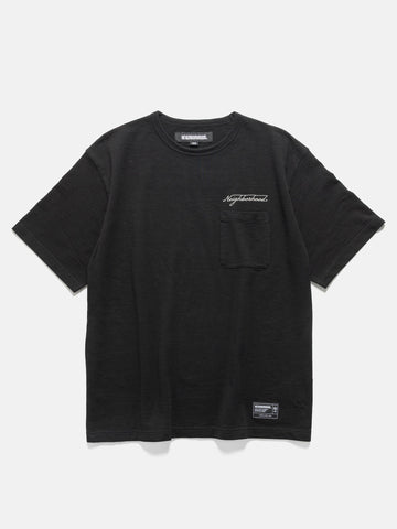 Neighborhood Heather Fabric Crewneck SS Black, T-Shirts