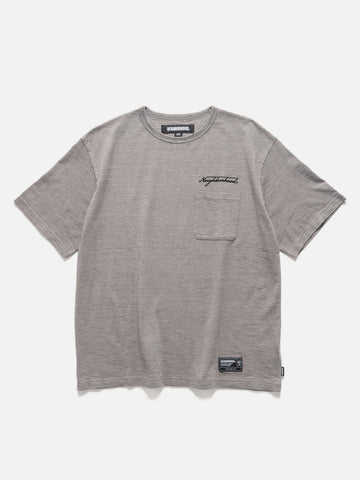 Neighborhood Heather Fabric Crewneck SS Grey, T-Shirts