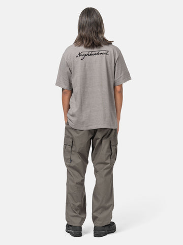 Neighborhood Heather Fabric Crewneck SS Grey, T-Shirts