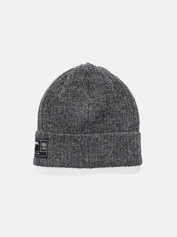 Flat shot of the back of NEIGHBORHOOD JP Beanie Charcoal