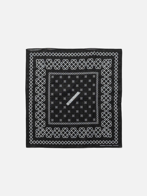 Neighborhood Line Pattern Bandana Black, Bandanas