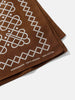 Neighborhood Line Pattern Bandana Brown, Bandanas
