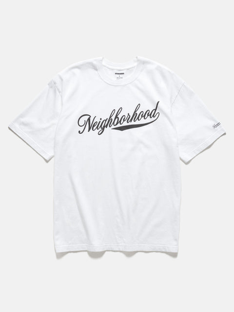 Flat shot of the NEIGHBORHOOD NH Tee SS-2 White