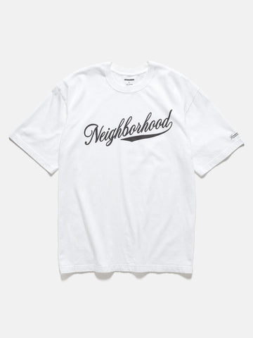 Flat shot of the NEIGHBORHOOD NH Tee SS-2 White