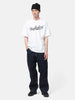 full-body view of model wearing NEIGHBORHOOD NH Tee SS-2 White