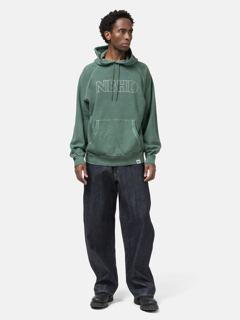 Neighborhood Pigment Dyed Sweat Hoodie Green, Hoodies