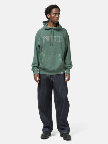 Neighborhood Pigment Dyed Sweat Hoodie Green, Hoodies