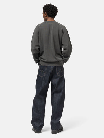 Neighborhood Pigment Dyed Sweat Shirt LS Black, Sweatshirts