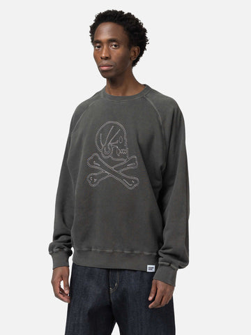 Neighborhood Pigment Dyed Sweat Shirt LS Black, Sweatshirts