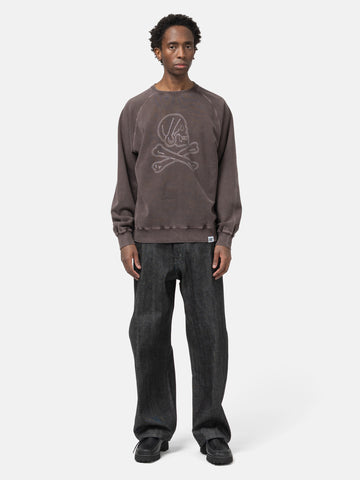 Neighborhood Pigment Dyed Sweat Shirt LS Brown, Sweatshirts