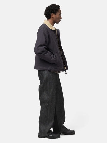 Neighborhood Rigid Denim DP Wide Pants Black, Jeans