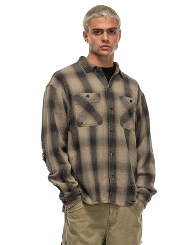 Neighborhood Savage Block Hombre Check Shirt LS, Shirts