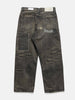 Flat shot of the back of the NEIGHBORHOOD Savage Denim DP Wide Pants Black