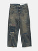 Flat shot of NEIGHBORHOOD Savage Denim DP Wide Pants Indigo