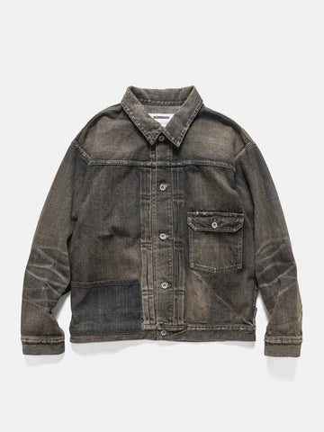 Neighborhood Savage Denim Type-1 Jacket Black, Trucker Jackets