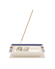 Neighborhood Square Incense Tray Navy, Home Goods