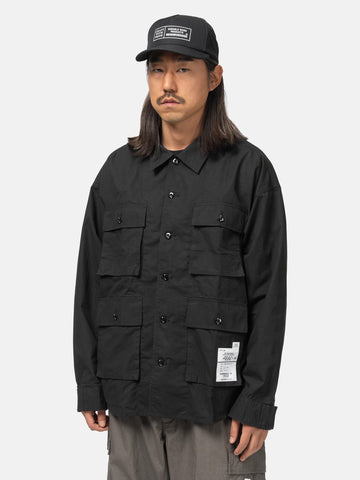 Neighborhood Utility Shirt LS Black, Shirts