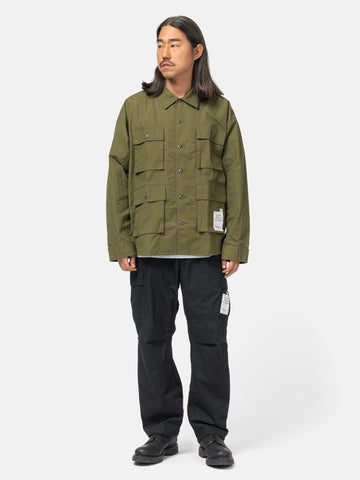 Neighborhood Utility Shirt LS Olive Drab, Shirts