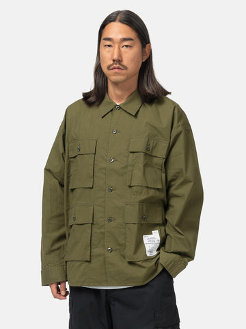 Neighborhood Utility Shirt LS Olive Drab, Shirts