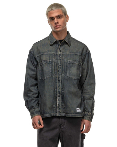 Neighborhood Washed Denim Shirt LS Indigo, Shirts