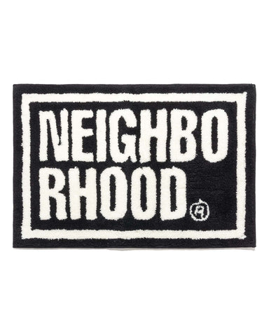 Neighborhood x Gallery 1950. Square Rug Mat Black, Accessories
