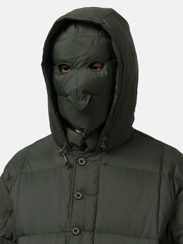 Neighborhood x Eddie Bauer Down Face Mask Olive Drab, Balaclavas