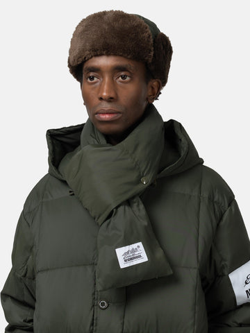 Neighborhood x Eddie Bauer Down Muffler Olive Drab, Scarves