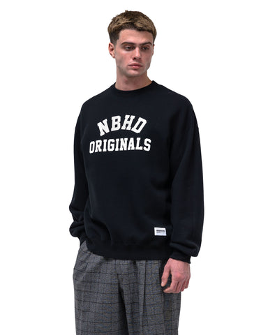 Neighborhood Basic Sweat Shirt LS Black, Sweaters