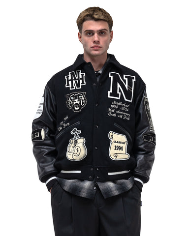 Neighborhood Stadium Jacket Black/White, Outerwear