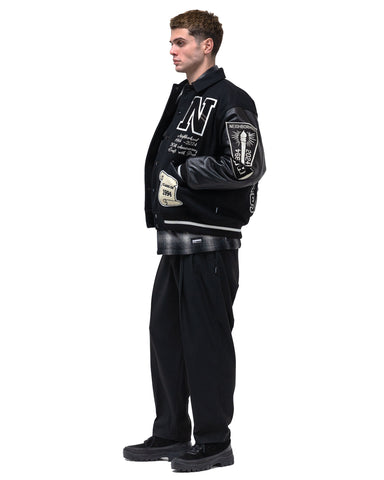 Neighborhood Two Tuck Pants Black, Bottoms