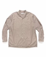 nonnative Officer L/S Shirt Cotton Broad London Stripe Khaki, Shirts