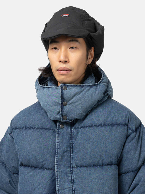 Nanga Hinoc Ripstop Down Ear Flap Cap Black, Hats