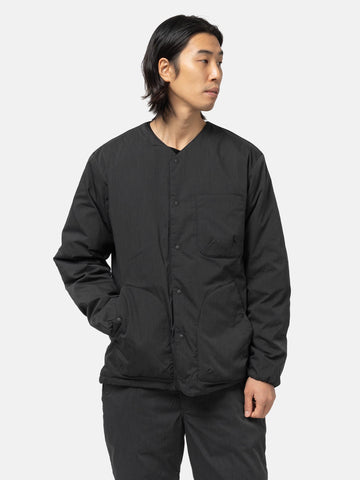 Nanga Hinoc Ripstop Inner Down Cardigan Black, Down Jackets