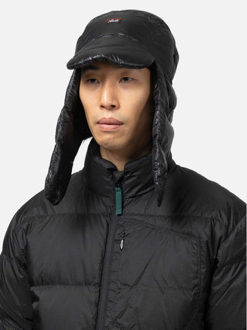Nanga Mountain Lodge Down Ear Flap Cap Black, Hats