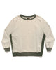 Needles 2-Tone Crew Neck Sweat Shirt - Cotton French Terry Beige, Sweaters