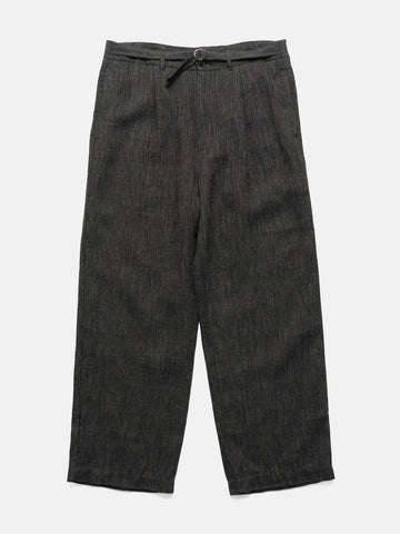 Needles Belted Pant - Linen Wool Twill Black, Pants
