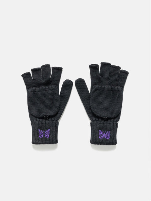 Needles-Convertible-Glove-Merino-Wool-Black-1