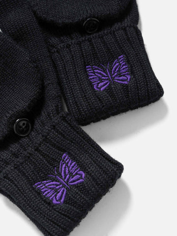 Needles-Convertible-Glove-Merino-Wool-Black-3