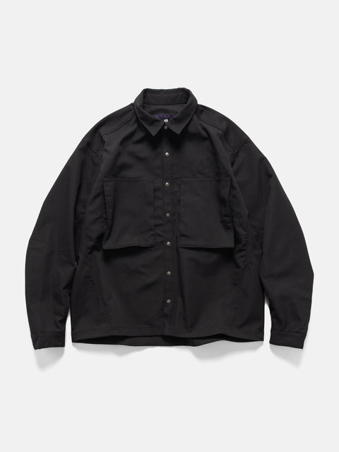Needles Extreme Shirt - Poly Stretch Oxford Black, Shirts