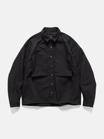 Needles Extreme Shirt - Poly Stretch Oxford Black, Shirts
