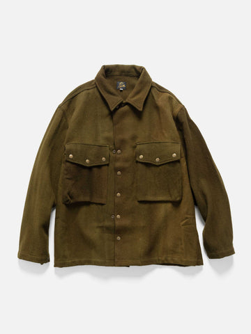 Needles Field Jacket - Wool Uneven Dye Olive, Jackets