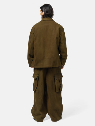 Needles Field Jacket - Wool Uneven Dye Olive, Jackets