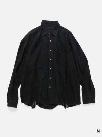 Needles Flannel Shirt -> 7 Cuts Wide Shirt / Over Dye, Shirts