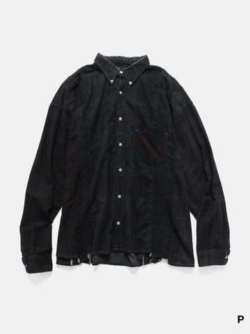 Needles Flannel Shirt -> 7 Cuts Wide Shirt / Over Dye, Shirts