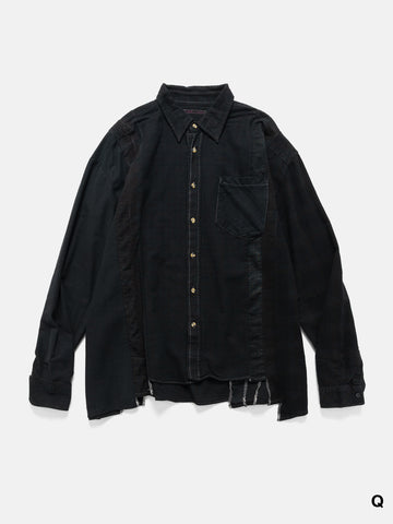 Needles Flannel Shirt -> 7 Cuts Wide Shirt / Over Dye, Shirts