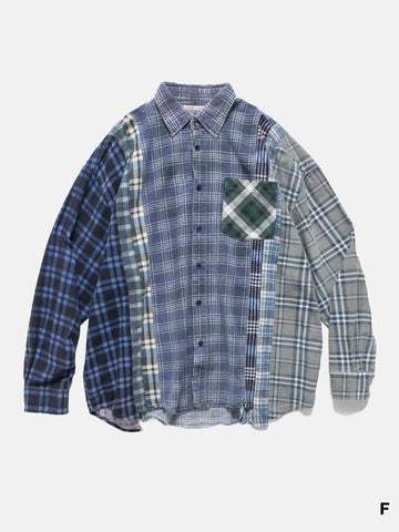Needles Flannel Shirt -> 7 Cuts Wide Shirt Assorted, Shirts