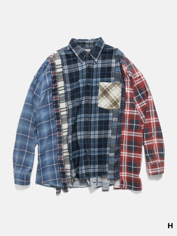 Needles Flannel Shirt -> 7 Cuts Wide Shirt Assorted, Shirts