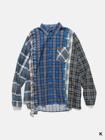 Needles Flannel Shirt -> 7 Cuts Wide Shirt Assorted, Shirts