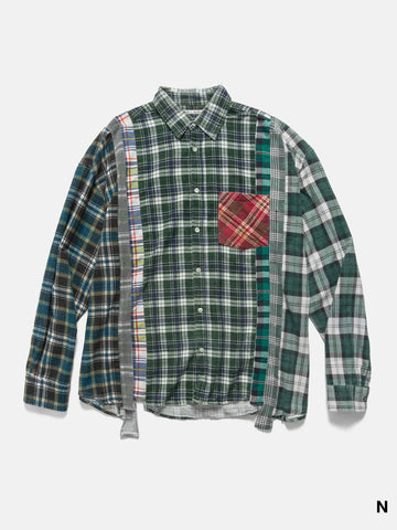 Needles Flannel Shirt -> 7 Cuts Wide Shirt Assorted, Shirts