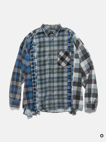 Needles Flannel Shirt -> 7 Cuts Wide Shirt Assorted, Shirts